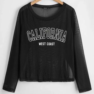 Women’s Sz 1X West Coast Cali top new